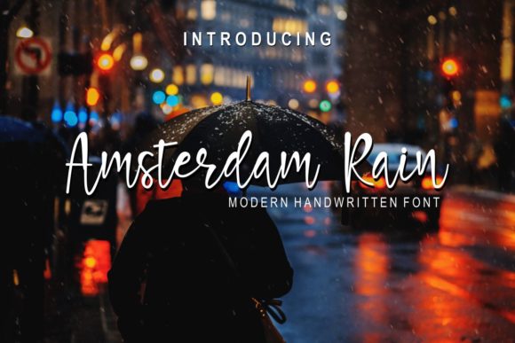 Amsterdam Rain: A Handwritten Font for Editorial Magic