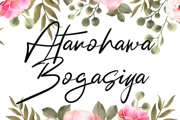 Atanohawa Bogasiya: A Handwritten Font for Creative Campaigns