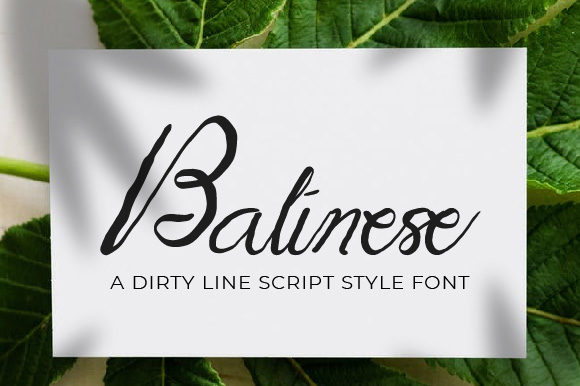 Balinese is a stylish and incredibly elegant script font that adds a touch of sophistication to any digital project. As a web designer, I recently found myself testing Balinese on a boutique online store’s homepage, looking for a way to elevate the visual appeal without compromising readability. The font’s flowing lines and refined curves immediately caught my eye, making it a perfect fit for the brand’s aesthetic.