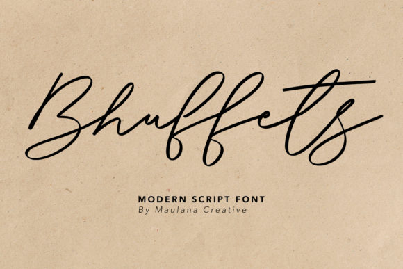 Bhuffets: A Stylish Script Font
