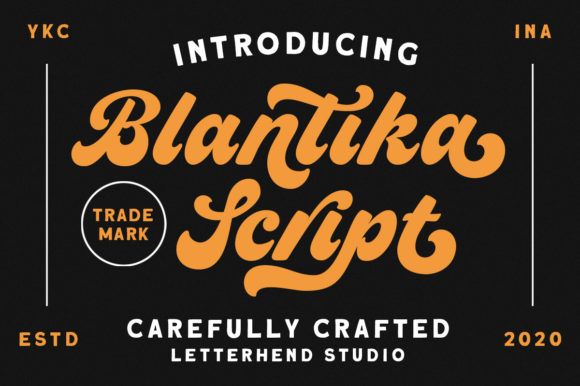 Blantika Font: Vintage Script for Editorial Design