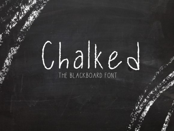 Chalked Font: Handwritten Charm for Crafters