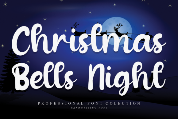 Christmas Bells Night Font for Web Design