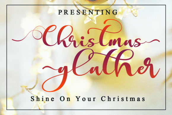 Christmas Glather Font for Creative Projects
