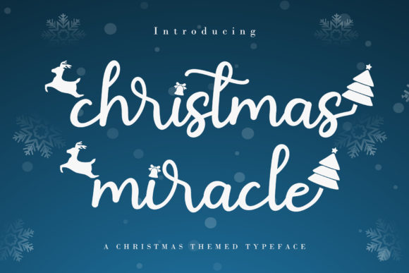 Christmas Miracle Font for Branding