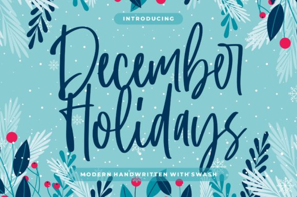 December Holidays Font for Bold Campaigns