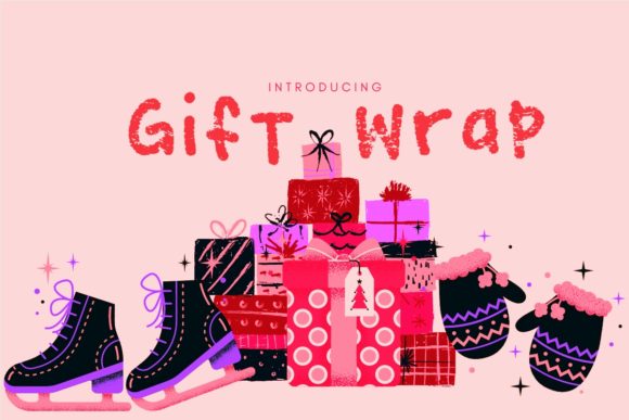 Gift Wrap Font for Business Branding