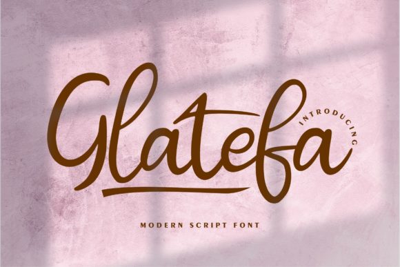 Glatefa: A Sweet Script Font for Makers
