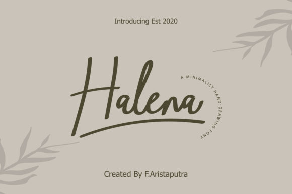 Halena: A Handwritten Font for Web Design