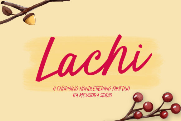 Lachi: A Delicate Script for Elegant Design