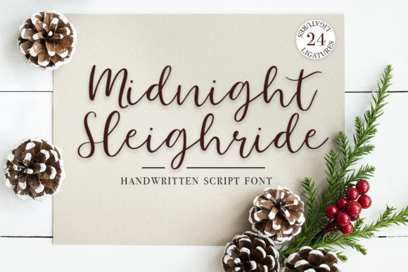 Midnight Sleighride: A Font That Elevates Your Brand