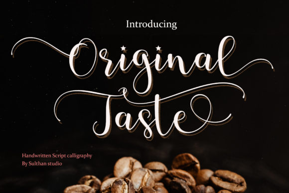Original Taste: A Handwritten Font for Elegant Design
