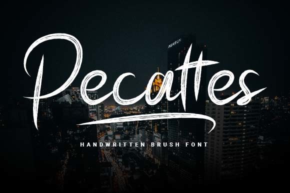 Pecattes: A Bold Handwritten Font