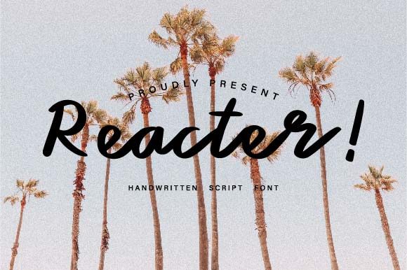 Reacter: A Versatile Handwritten Font