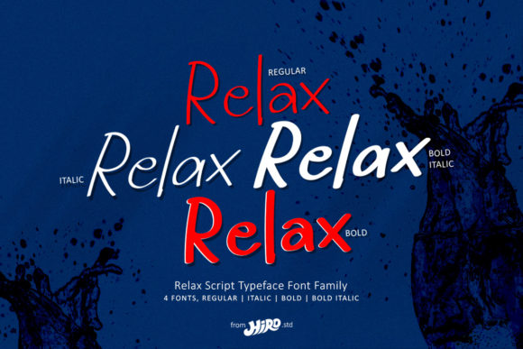 Relax: A Handwritten Font for Web Design