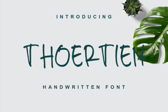 Thoertien: A Cool Handwritten Font