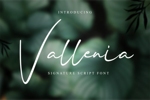Vallenia: A Handwritten Font for Elegant Design
