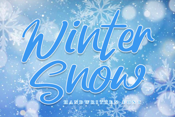 Winter Snow Font for Creative Projects